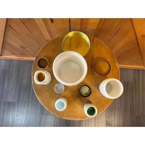 VINTAGE MILK GLASS JAR LOT OF 5 (8262) - Picture 7 of 7